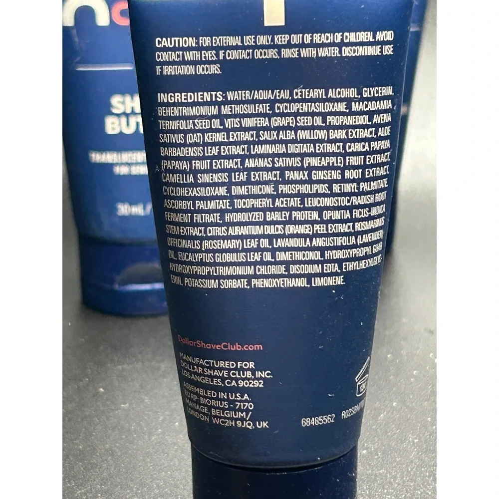 Dollar Shave Club Shave Butter Lot Of 5 Travel‎ Size NEW Sensitive Skin TSA